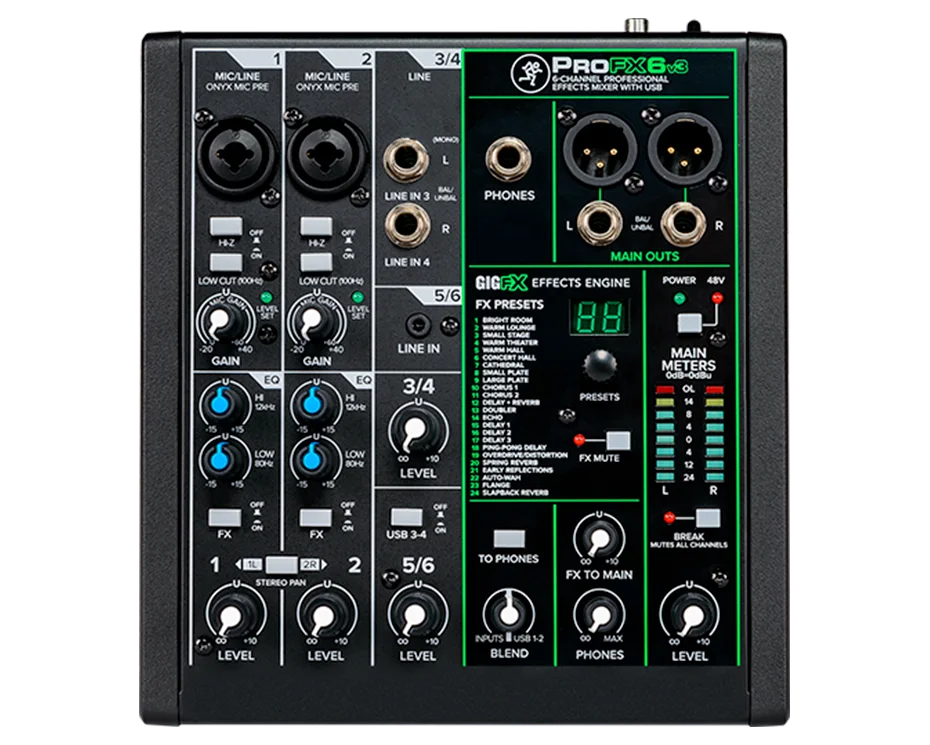מיקסר מאקי ProFX6v3