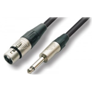 כבל XLR f - PL m אורך 15מ.