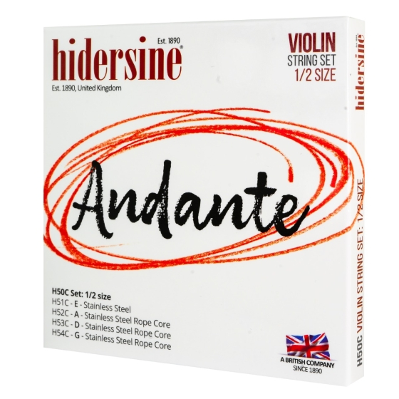 סט מיתרים לכינור Hidersine Andante 1/2